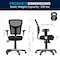 Flash Furniture Mid-Back Black Mesh Swivel Ergonomic Office Chair with Adjustable Arms HL-0001-GG - alternate 10